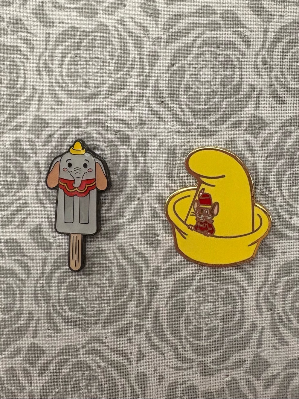 Disney Loungefly Dumbo Popsicle & Timothy Q. Mouse Hat Enamel Pin Set